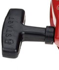 Close-up of GX270 Pull Start Recoil Starter Assembly handle, black plastic material, for GX240 GX270 engines, side view