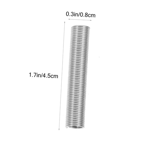 Ultimate 200 Piece Compression And Extension Springs Kit Assortment Set For Home Repairs, Vehicle Maintenance, And Electric Appliance Fixups You Need To Stock Up On Your Workshop Today. silver steel spring 1.7in x 0.3in