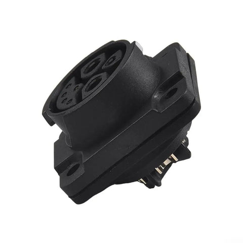 Heavy Duty Two Pack M23 8 Pin Power Connector 50A 500V IP67 Waterproof Male And Female Plug bottom view with connectors.