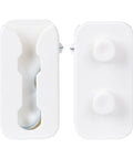 Front and back view of 2X Breakaway Jump Cup Adapters for Horses With Locking Latches And Automatic Release Secure Obstacle Cups