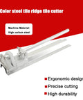 Manual Color Steel Tile Ridge Cover Cutter 0.6mm Built For Precision Roof Panel Edges, featuring high carbon steel blades.