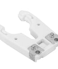 ISO30 Tool Holder Clamp in white, showcasing precision mold design, used for CNC machining centers to secure tools.