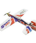 Sbach342 39 Inch EPP Foam RC Plane Kit for Newbies to Pros, colorful aerobatic model airplane, unassembled, side angle view.