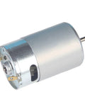 RS550 12V Mini Micro DC Gearmotor With All Metal Gears And Hella Low Speed Torque Perfect For RC Cars Robotic Projects DIY Wheels And Custom Build Mods, showing metal casing and output shaft.