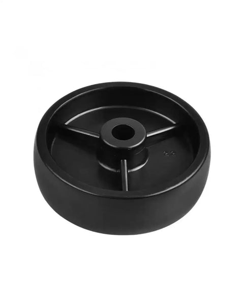 Ten Pack 2 Inch Black PP Stem Casters With Single Wheel For Furniture Upgrade Durable Inner Hole Mount 6mm Wheel