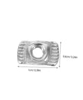 Get Your 3D Printer Building On Point With This Solid M3 Sliding T Slt Nut Kit that includes a silver carbon steel T nut, 1cm size.