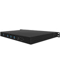 Plug And Play Ready Heavy Duty 1U Rackmount Firewall Rig Built Tough With Intel Core I3 N300 Engine And 8X 2.5GbE Lan Ports - Rear view displaying ports and design.