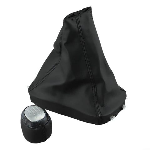 Upgrade Your Ride With This Sleek Black Manual Gear Shift Knob Kit For Saab 9-3 Models Years 2003 To 2012 Featuring A Durable Abs Plastic Construction Ergonomic Grip Design And Smooth 5 Or 6 Speed Operation Plus Gaiter Boot Base Cover Included. black 5/6-speed gear shift knob kit with gaiter boot for Saab 9-3, ABS plastic