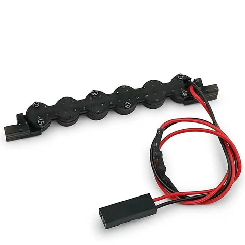 RC Light Strips Kit For TRX4M Bronco One Eighteen Scale Upgrade Accessory with Roof Light Bar and Spotlight Lamp.