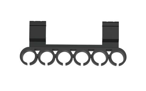 Side Saddle Shotgun Shell Holder For Picatinny Mounts Holds Six 12 Gauge Rounds Easy Install No Gunsmithing Quick Access Accessory