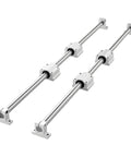 SFC25 Linear Rail Kit For DIY CNC Projects, Includes Two 39.37 Inch Rails And Four Bearing Blocks, rust resistant high hardness construction