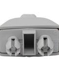 Close-up of gray interior sun visor clip bracket pack for Audi A6 A7 A8 S6 S7 S8 and VW Passat Polo 2006 to 2019 two pack replacement mounts.