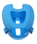 Blue No Fuss Pigeon Holder Bird Fixed Frame Rack For Injection Feeding Syringe, Durable Plastic Feeder, Top View
