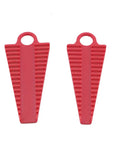 Two Piece Electronic Component Bending Tool Set For Resistors And Capacitors, Precision Lead Preforming Tool Kit, Durable Plastic Lead Forming Gear For Circuit Assembly, red plastic pair