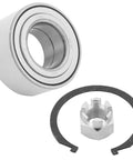 Front Wheel Hub Bearing Assembly For Hyundai Azera 3.3L V6 Sonata 2.0L L4 Kia Sportage 2.0L L4 Optima 2.0L L4 Front Driver Or Passenger Side OE Replacement Built Tough, single piece with nut and ring