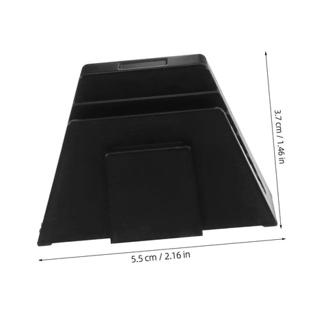 Side view of Modular Wrench Organizer Rack 12-Piece Plastic Tool Storage Tray Space Saving Wall Mount Bracket For Tool Drawer And Garage Organization Durable Plastic Construction Built To Last For Home Shop Garage with dimensions labeled.
