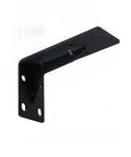 Built Tough Cold Rolled Steel Triangular Shelf Bracket For Floating Shelves And Wall Cabinets, Heavy Duty Black Finish, 5.5 By 3.3 By 2.0 Inches
