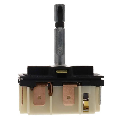Infinite Switch For Samsung Oven Replacement Part DG44-01002A front view, showing connectors and black top, easy install kit.