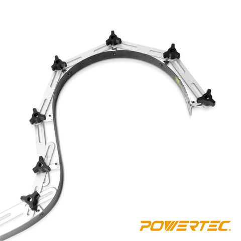 Heavy Duty Flexible Curve Template Kit With 107 And 37 Inch Steel Contour Guides for precise curves in woodworking.