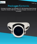 Magnetic Ball Door Stopper With 316 Stainless Steel Soft Catch, Built Tough For Boats, Marine, And Home - front view