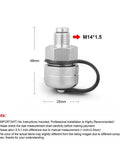 Quick Twist Oil Drain Valve M14-1.50 Kit With Stainless Steel Hose Attachment For Super Easy At Home Oil Change Setup No Tools Needed, M14*1.5, 48mm