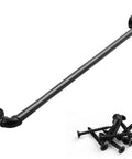 Pipe Stair Handrail 3 Ft Heavy Duty Metal Rail Built To Last Indoor And Outdoor Use Wall Mount Safety Handle Industrial Black