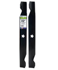 Beefy 2 Blade Set For 42 Inch Cut Poulan Husqvarna Craftsman Lawn Mowers Replacement For OEM 127843 138498 138971 532138971 532127843