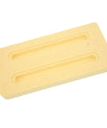 Lightweight PVC Hydrofoil Track Box Base For Surf And Windsurf Foils, beige color, top view of precision groove design.