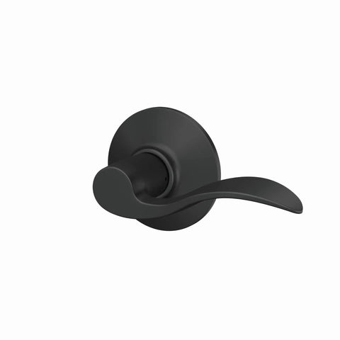 Matte Black Door Lever For Hall And Closet, Non Locking Passage Lock, Easy Install With Self Aligning Screws, Interior Door Handle