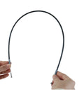 Hands holding Toyota Plug And Play Front Door Cable Assembly For Sequoia 2002 2005 Fielder And Land Cruiser 2004 Replacement 69710-0C010