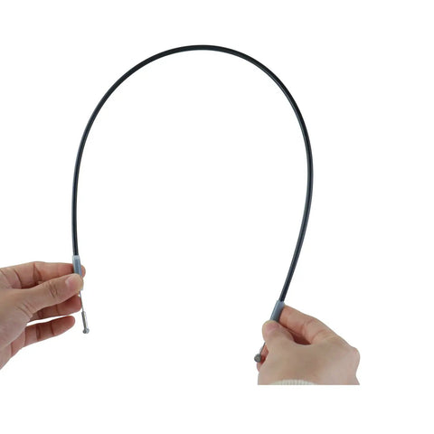 Hands holding Toyota Plug And Play Front Door Cable Assembly For Sequoia 2002 2005 Fielder And Land Cruiser 2004 Replacement 69710-0C010