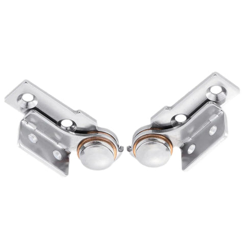 Heavy Duty 304 Stainless Steel Torque Hinges 2.0 N m With 0 To 90 Degree Stop Position Silver Finish Corrosion Resistant Heavy Duty Hardware 2 Pack