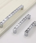U Shape Crystal Glass Diamond Rhinestone Cabinet Pulls 4 Pack With 2.5 Inch Center Holes Includes 0.87 0.98 And 1.18 Inch Screws