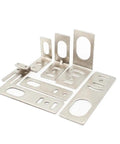 M8 M12 M18 I Type And L Type Iron Mounting Brackets For Photoelectric Switch And Inductive Proximity Sensor Heavy Duty 10 Pack M12 L Type Variant Silver Finish