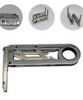 90 Degree Self Closing Cabinet Hinge for Corner Cabinets Chrome Plated Steel Anti Rust Durable Easy Install Quiet Close