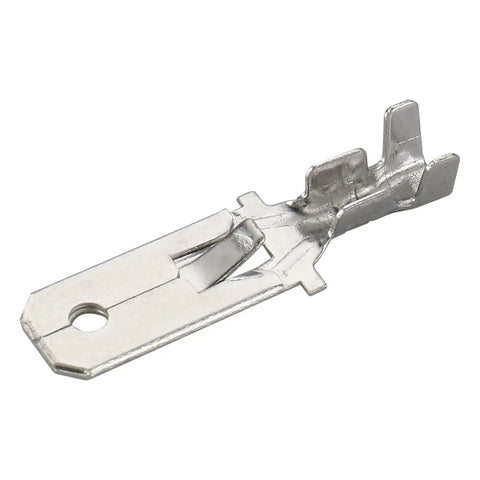 Heavy Duty Quarter-Inch Male Spade Terminals Tin-Plated Copper Quick Splice Crimp Connectors For 18-16 AWG Wire