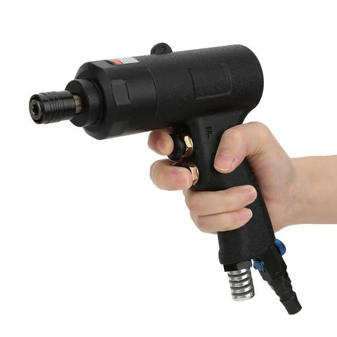 Handheld Garage Ready Pneumatic Air Impact Wrench Packing A Badass 8000 Rpm with ergonomic grip for ease of use.