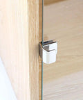 Heavy Duty Zinc Alloy Glass Clamp Hinge With Built-In Soft Close Damping, Fits 36mm Glass Thickness, 3-Way Adjustable For Smooth, Quiet Cabinet Door Operation And Safe Close on glass cabinet door