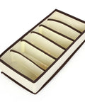 Four Piece Plastic Drawer Organizers With Six Seven Eight Compartments In Warm Beige for easy closet sorting and office cleanup.
