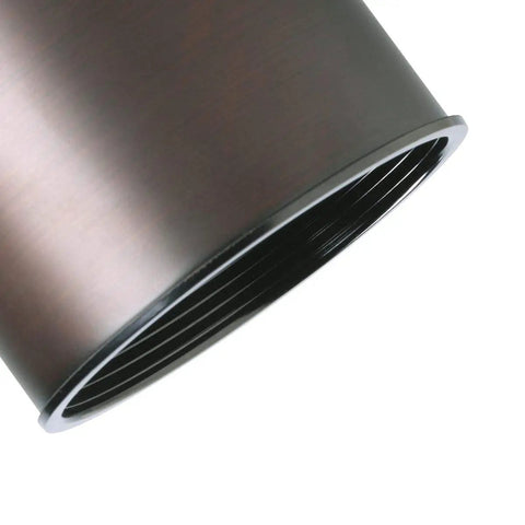 Close-up of the urban bronze finish on the One-Light Roundback Track Lighting Fixture With Adjustable Head For Indoor Ceiling And Wall Sconce