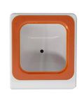 Front view of Desktop Barcode Scanner With Big Window And CMOS Sensor For Quick Auto Scan, QR Code Reader for retail store.