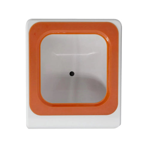 Front view of Desktop Barcode Scanner With Big Window And CMOS Sensor For Quick Auto Scan, QR Code Reader for retail store.