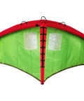 Inflatable Wing Foil Handheld Wing Kite With Storage Bag And Leash for wind wing foiling, surfing, red and green nylon material
