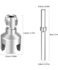 DIY Pro Grade Dual Function PVC Pipe Threading Tool Kit For External And Internal Threads, Fits One Half Inch And Three Quarter Inch Plastic Tubes, Easy Switch, Great For Home Repairs And Industrial Projects. metal threading tool and handle