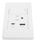 Rock Solid Heavy Duty Wall Outlet With Single Toggle Switch 15 Amp 3 Prong Socket with USB Type C charging port and safety cover.