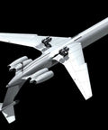 Underneath view of Plastic Aircraft Model Kit Ilyushin 62M Soviet Passenger Plane 1 144 Scale with Easy Assembly, showing landing gear.
