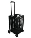 Front view of Pack-N-Roll Mesh Portable Tools Carrier 55 lb Load, Folding Cart with Telescoping Handle and Secure Lock.