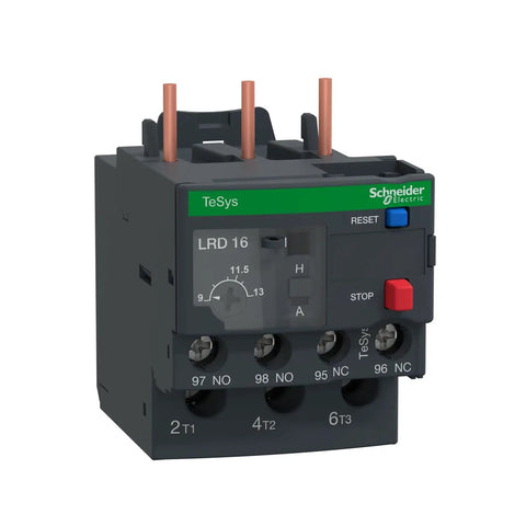 TeSys LRD16 Thermal Overload Relay for 9 to 13 Amp Motors Class 10A Protection Industrial Control Panel Ready