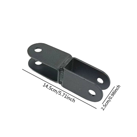 Double Pulley Wheel Bracket For Home Gym Pull Down Attachment Roller Pulley Rack Cross U Shaped DIY Fitness Gear Easy Install Lightweight Metal Frame For Smooth Cable Movements And Strength Training, 14.5cm metal bracket