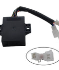 CDI Ignitor Box Replacement For Kawasaki Mule FD Series And John Deere LX And 300 Series Tractors Plug And Play Fits 21119-2157 211192157 131800-0131 AM105574 Durable Spark Timing Module, with visible black casing and wiring connector.